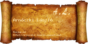 Arnóczki László névjegykártya
